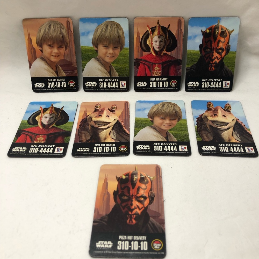 Star Wars Pizza Hut 1999 Magnets